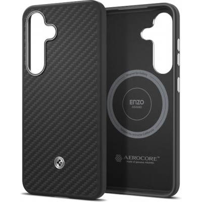 Spigen Enzo Aramid Mag Back Cover Black (Galaxy S25)